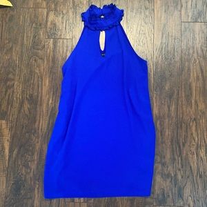 Halter neck shift dress